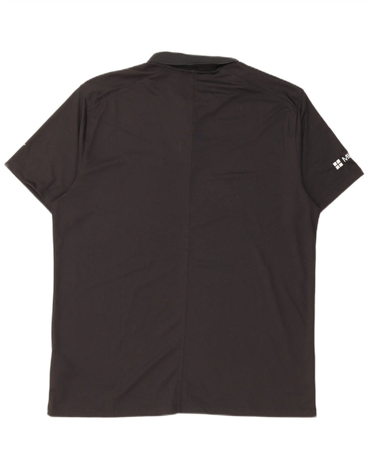 Camisa polo masculina Nike Dri Fit grande poliéster preto
