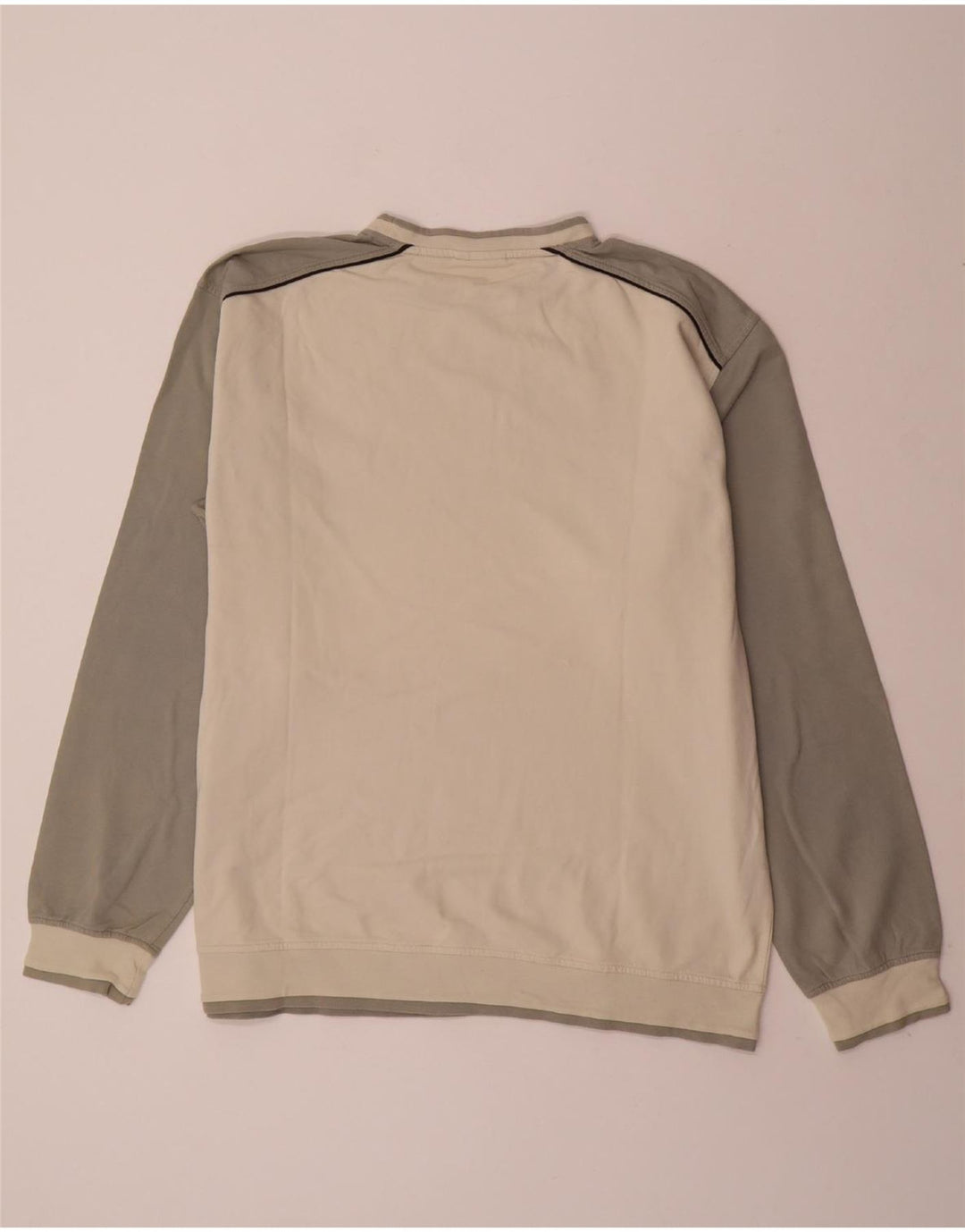 Moletom masculino ASICS Jumper 2XL algodão colorblock branco