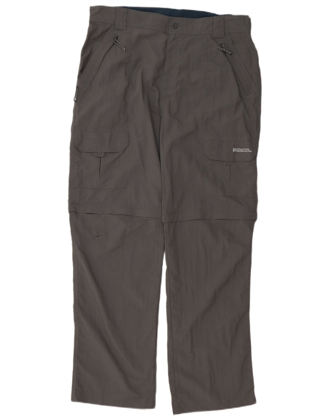 Calça cargo reta masculina Mountain Warehouse W38 L34 cinza nylon
