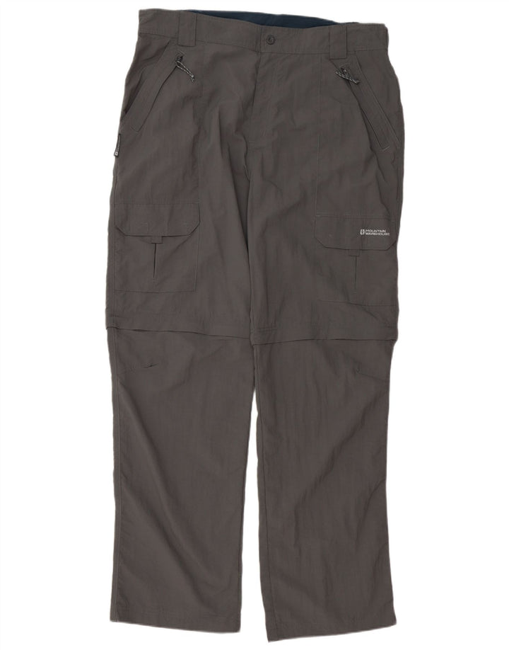 Calça cargo reta masculina Mountain Warehouse W38 L34 cinza nylon