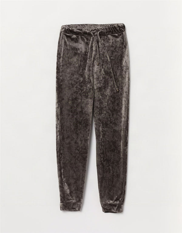 Marks & Spencer Calça feminina de veludo para corrida, Reino Unido 8, pequena, cinza