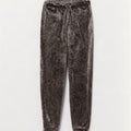 Marks & Spencer Calça feminina de veludo para corrida, Reino Unido 8, pequena, cinza