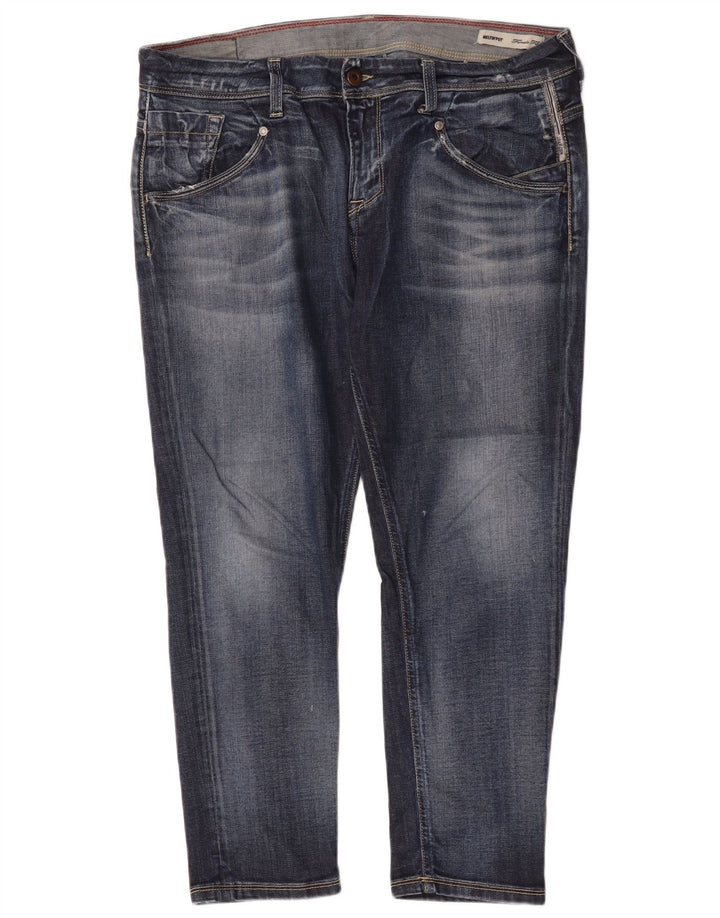 Calça jeans feminina Meltin' Pot W29 L24 azul algodão