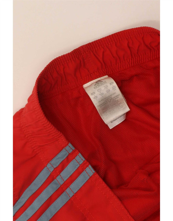 Shorts de natação masculino Adidas médio vermelho poliéster