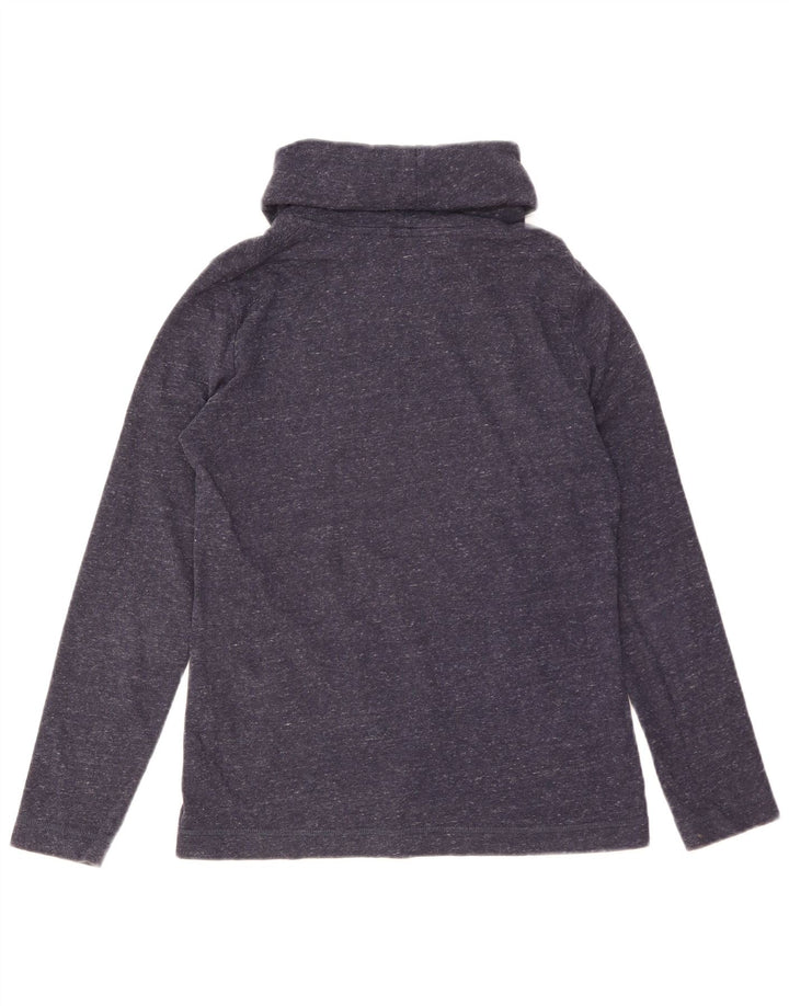 Suéter feminino Marks & Spencer Reino Unido 10 pequeno azul marinho manchado