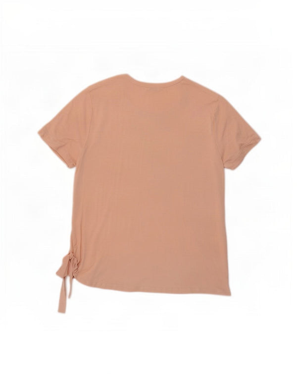 Camiseta feminina Benetton UK 16 grande rosa