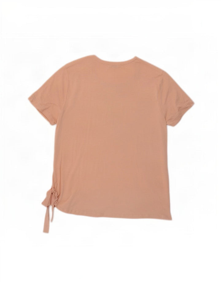 Camiseta feminina Benetton UK 16 grande rosa