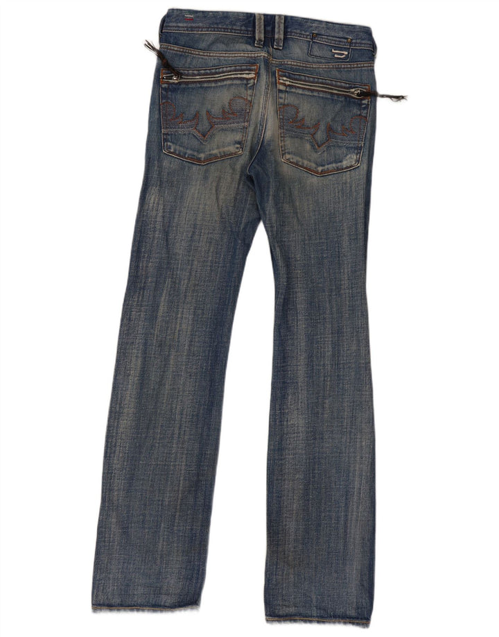DIESEL Masculino Yarik Straight Jeans W29 L34 Azul Algodão