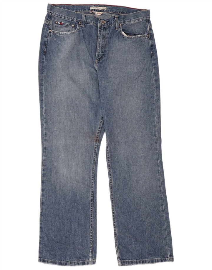 Jeans Tommy Hilfiger feminino clássico bootcut W36 L30 azul algodão