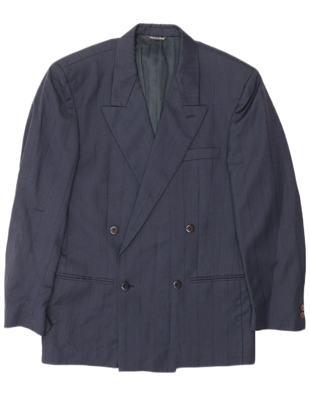 GIANNI VERSACE Terno masculino de 2 peças Reino Unido 40 Grande W30 L30 Azul marinho clássico