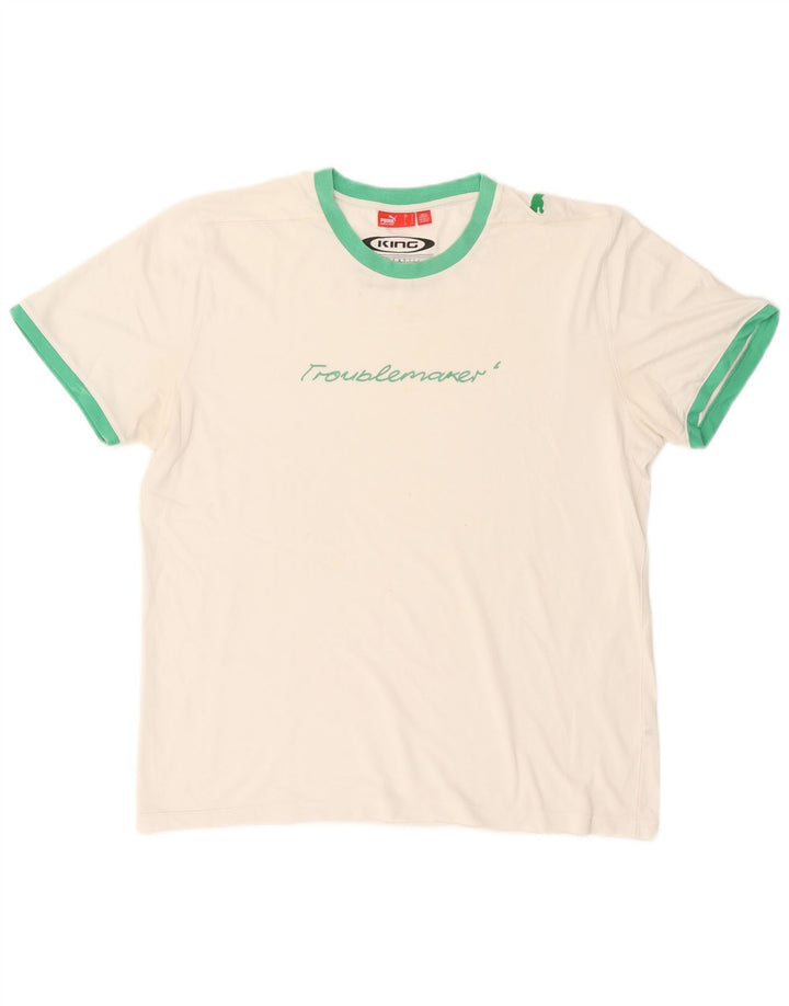 Puma Camiseta Masculina Graphic Top Grande Branco