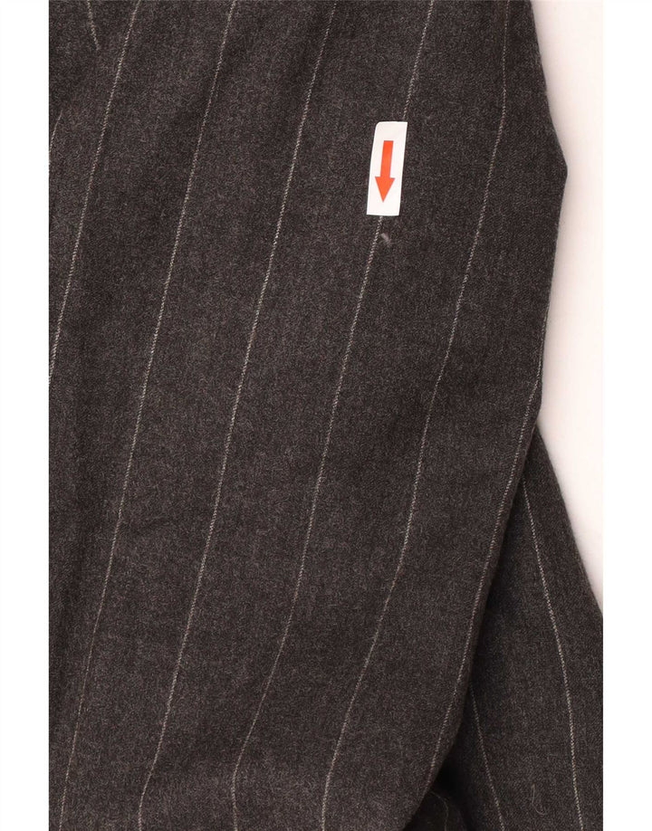 Jaqueta blazer masculina Paul Smith com 3 botões Reino Unido 40 lã listrada cinza grande