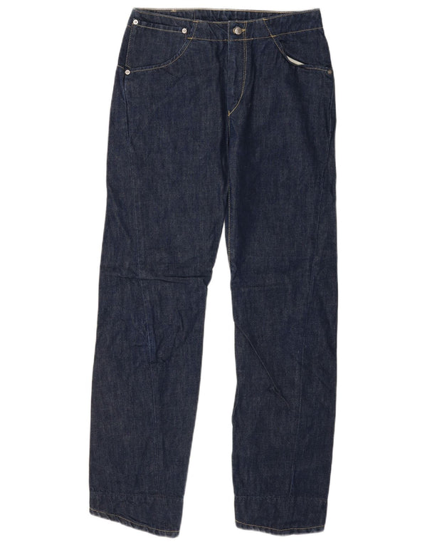 Jeans retos masculinos Levi's W29 L32 algodão azul marinho