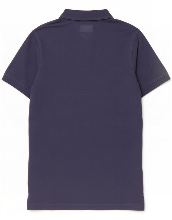 Camisa polo masculina Tommy Hilfiger média algodão azul marinho