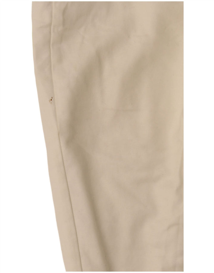 Bermuda feminina Laura Ashley US 10 grande W32 algodão branco