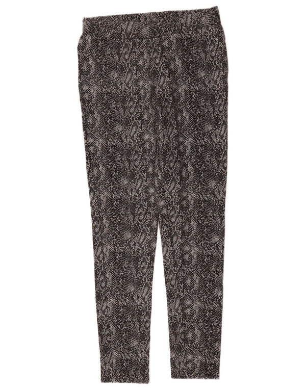 Leggings femininos Marks & Spencer UK 12 cinza médio com estampa animal viscose