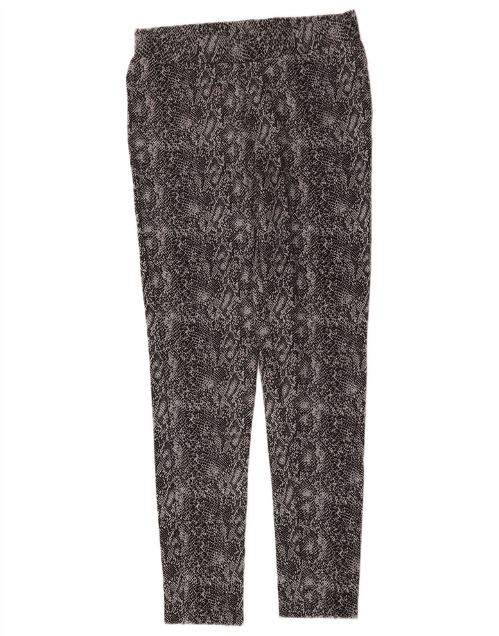 Leggings femininos Marks & Spencer UK 12 cinza médio com estampa animal viscose