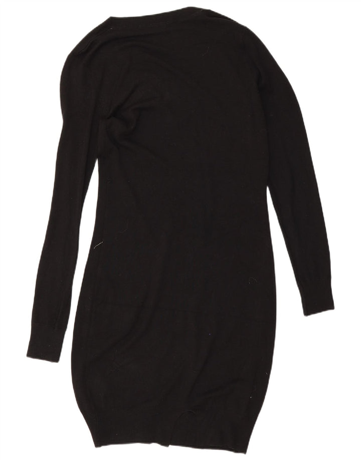 Guess Vestido feminino jumper UK 14 médio preto viscose