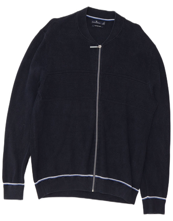 Suéter cardigã masculino Blue Harbor XL algodão marinho