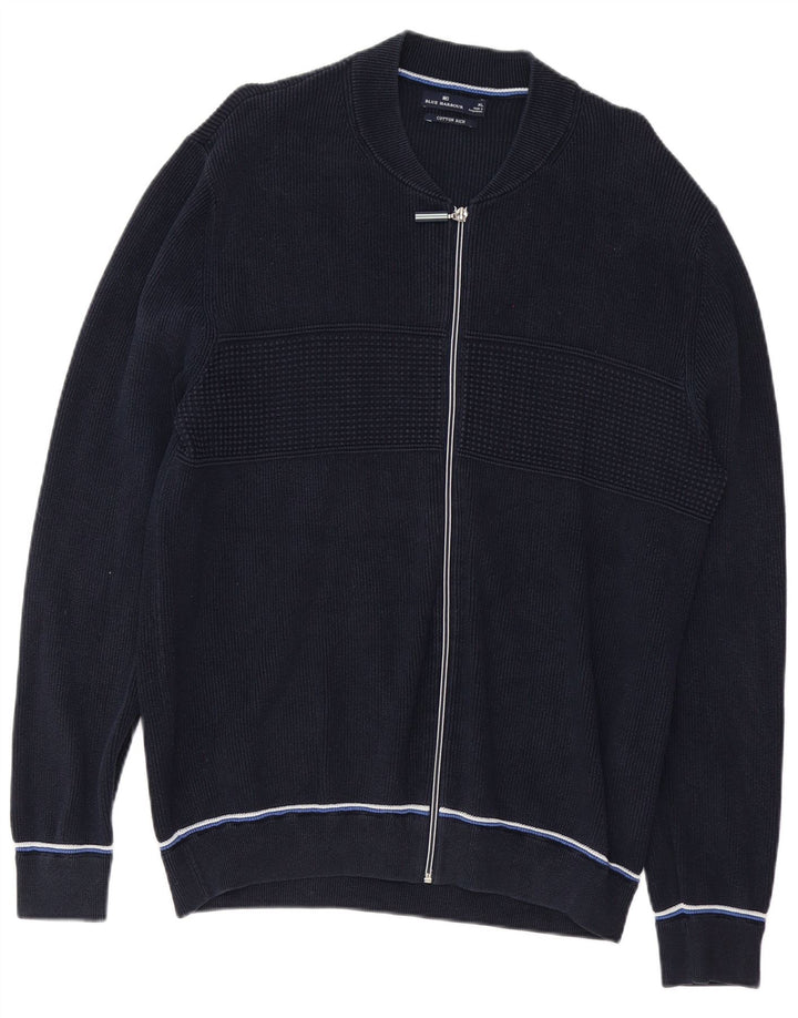 Suéter cardigã masculino Blue Harbor XL algodão marinho