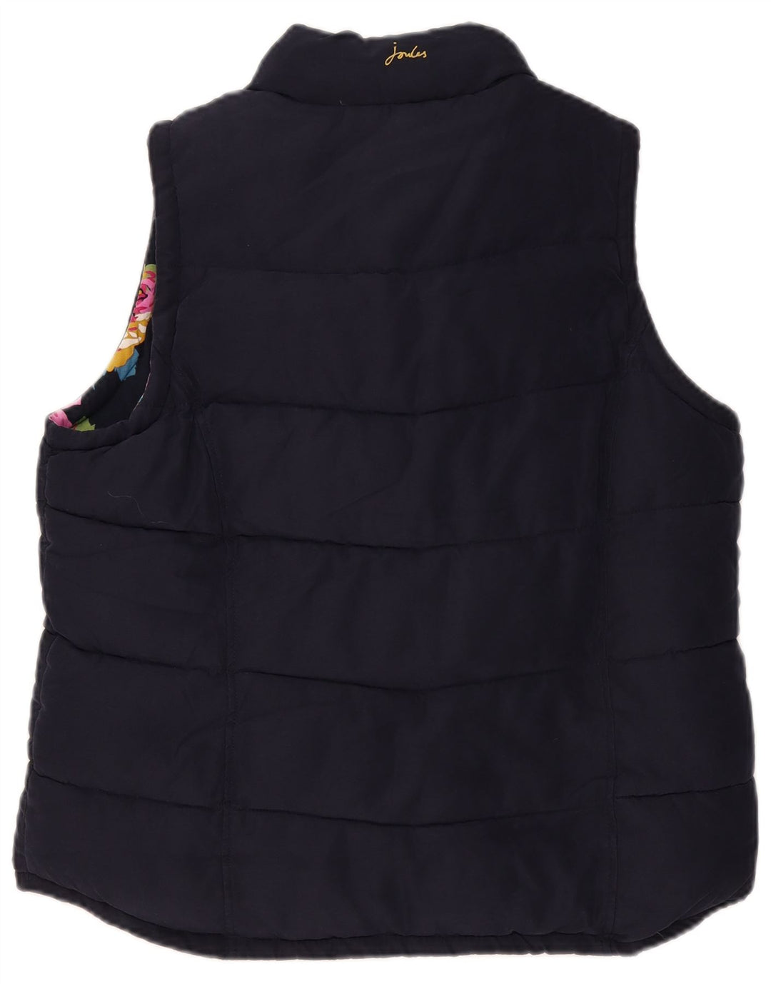 Gilet feminino acolchoado Joules UK 18 XL azul marinho poliéster