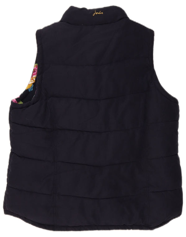 Joules Womens Padded Gilet UK 18 XL Navy Blue Polyester