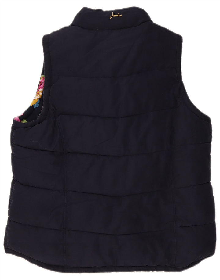 Gilet feminino acolchoado Joules UK 18 XL azul marinho poliéster
