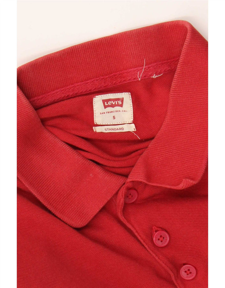 Camisa polo masculina Levi's Standard pequena vermelha
