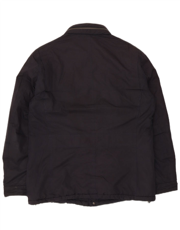 Casaco corta-vento masculino Massimo Dutti com capuz Reino Unido 40 grande azul marinho