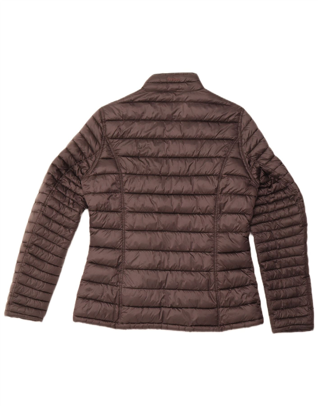 Jaqueta feminina Barbour de inverno acolchoada em tartan Reino Unido 14 grande cinza inverno