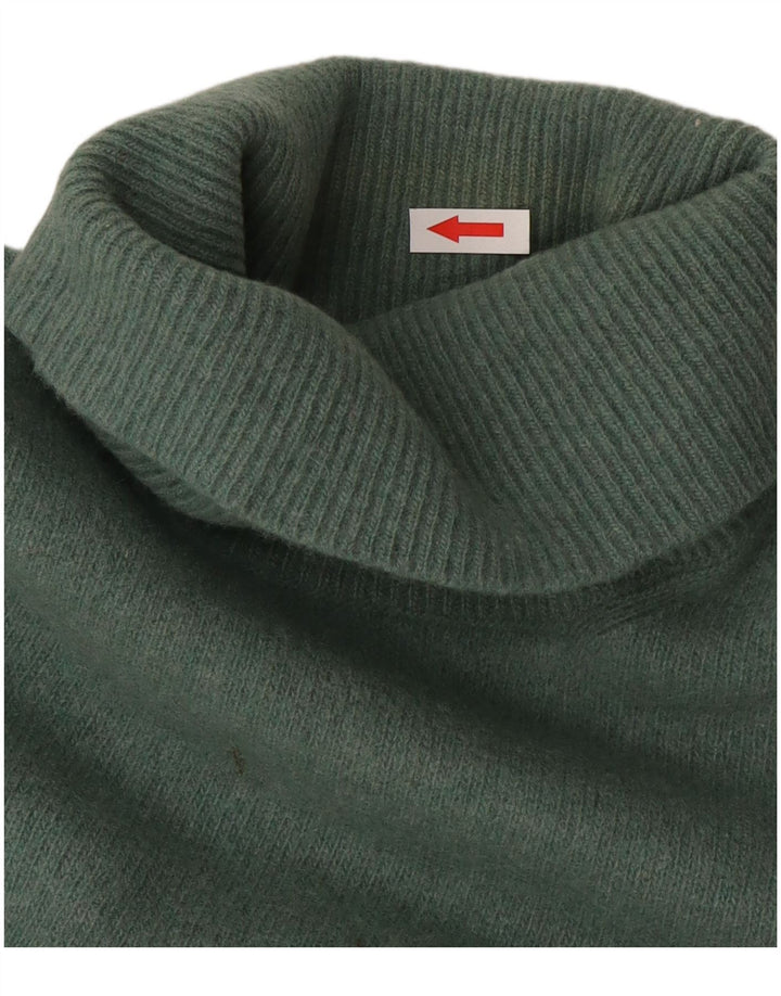 Suéter masculino Trussardi com gola redonda e lã verde médio