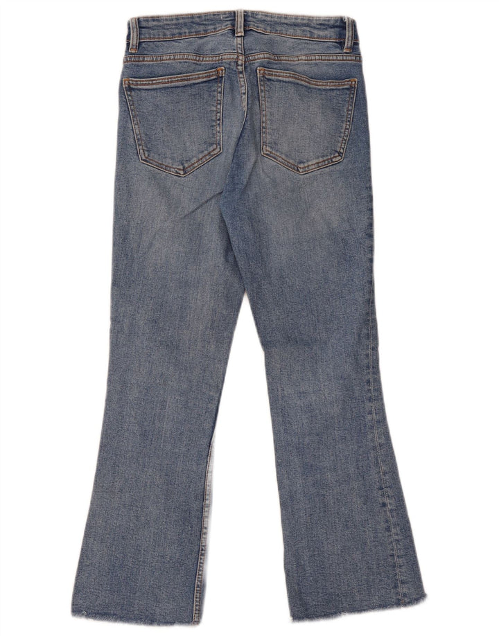 Zara Jeans feminino queimado EU 38 pequeno W28 L25 algodão azul