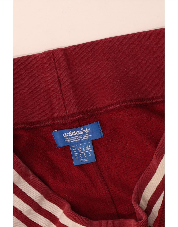 ADIDAS Mens Sport Shorts Médio Algodão Vermelho