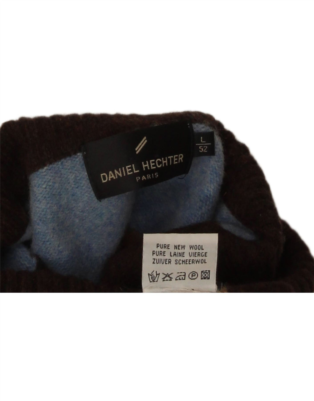 Daniel Hechter Suéter feminino com gola redonda e listrado azul grande Reino Unido 14