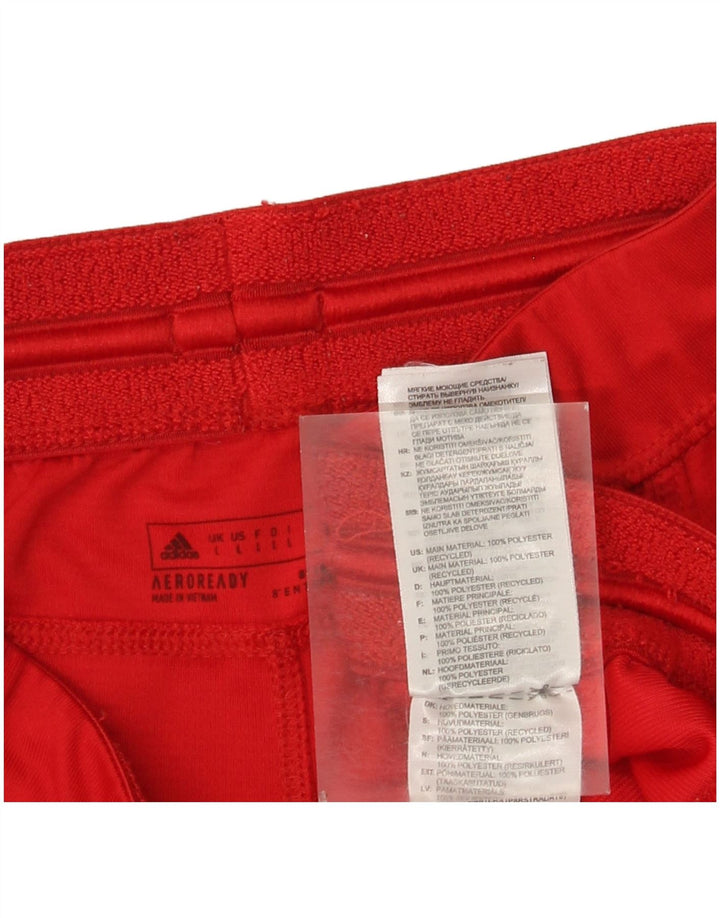 Adidas Mens Aeroready Sport Shorts Grande Poliéster Vermelho