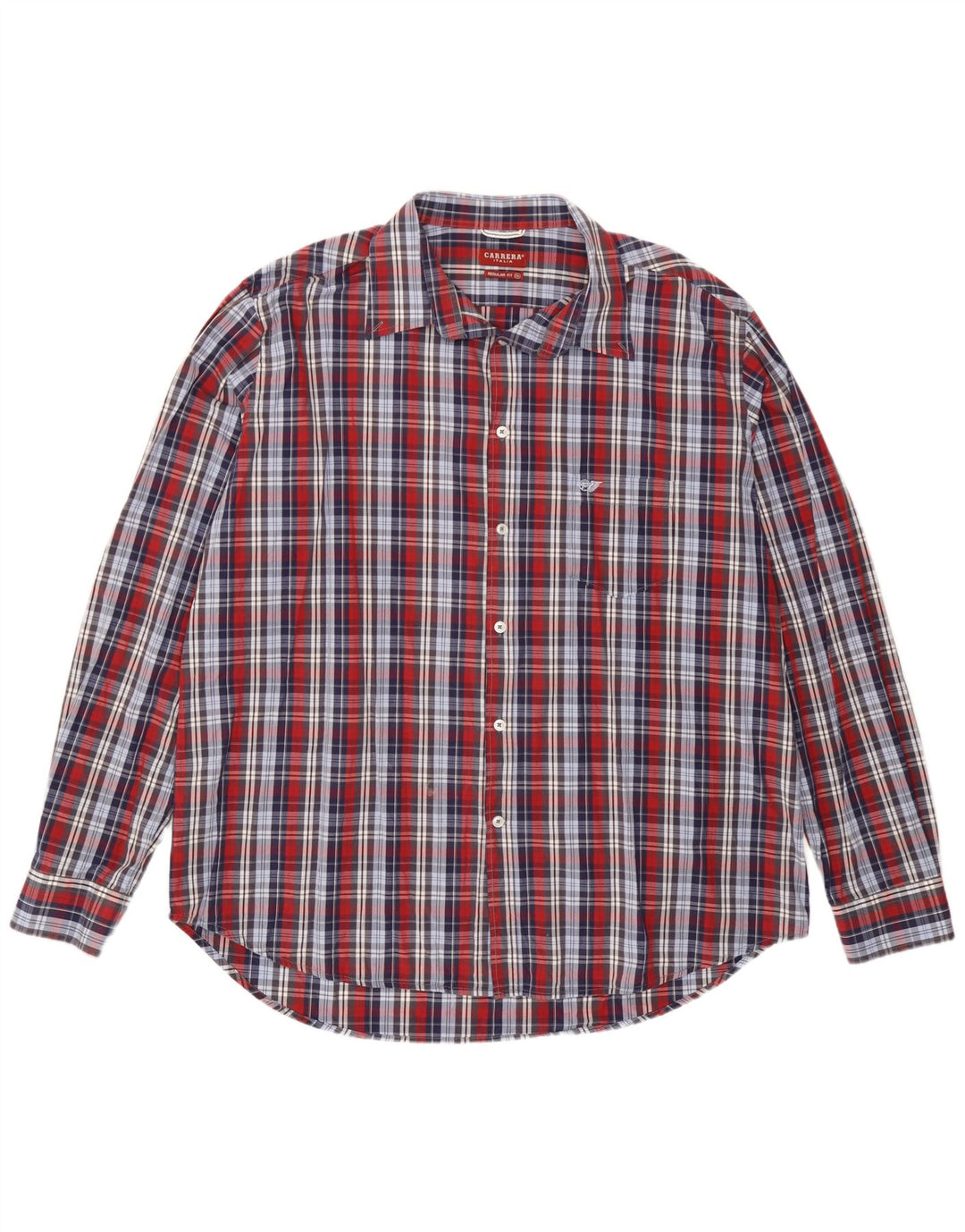 Camisa masculina Carrera Regular Fit 3XL algodão xadrez multicolorido