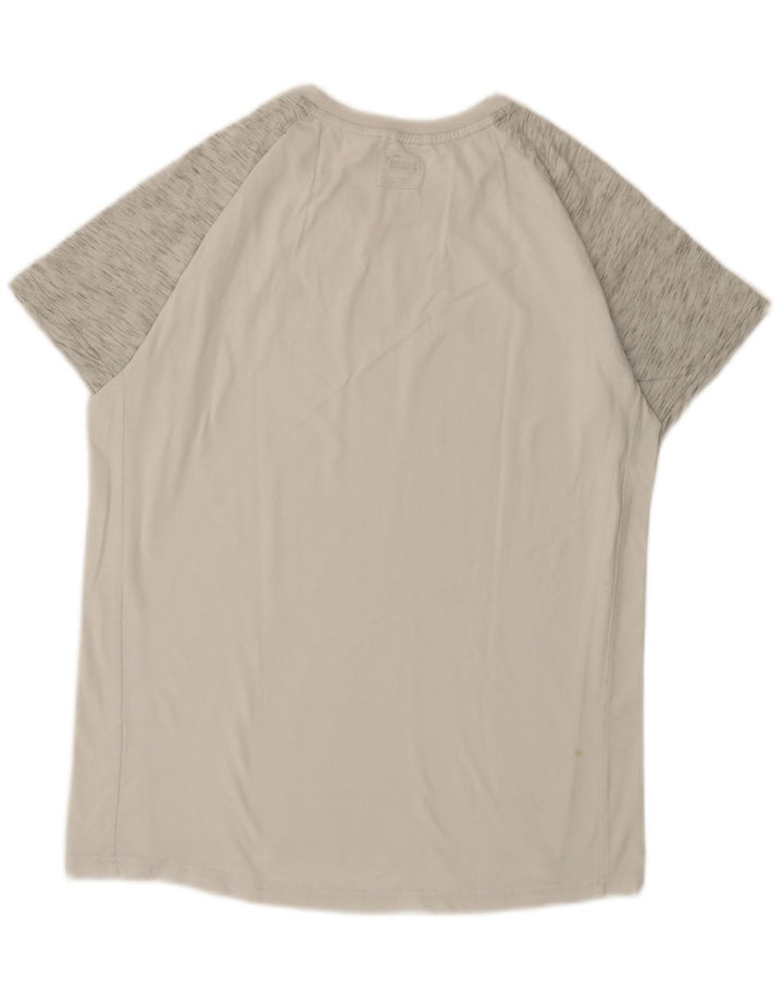 Camiseta masculina Puma Top médio branco manchado