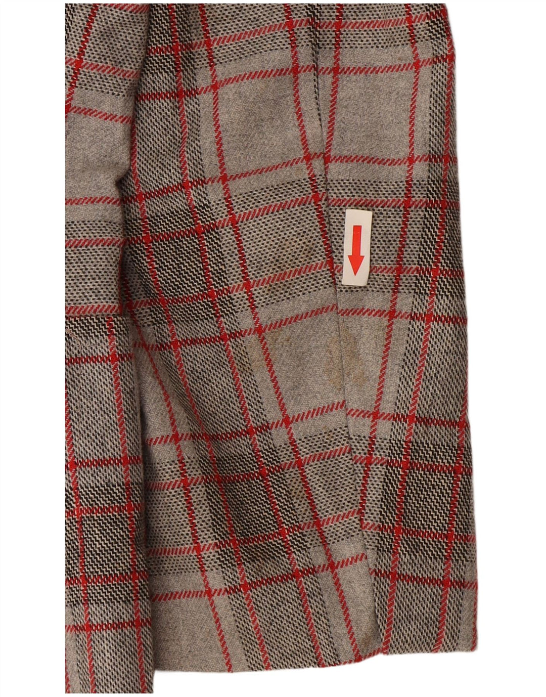 Jaqueta blazer masculina vintage com 2 botões IT 52 XL cinza xadrez