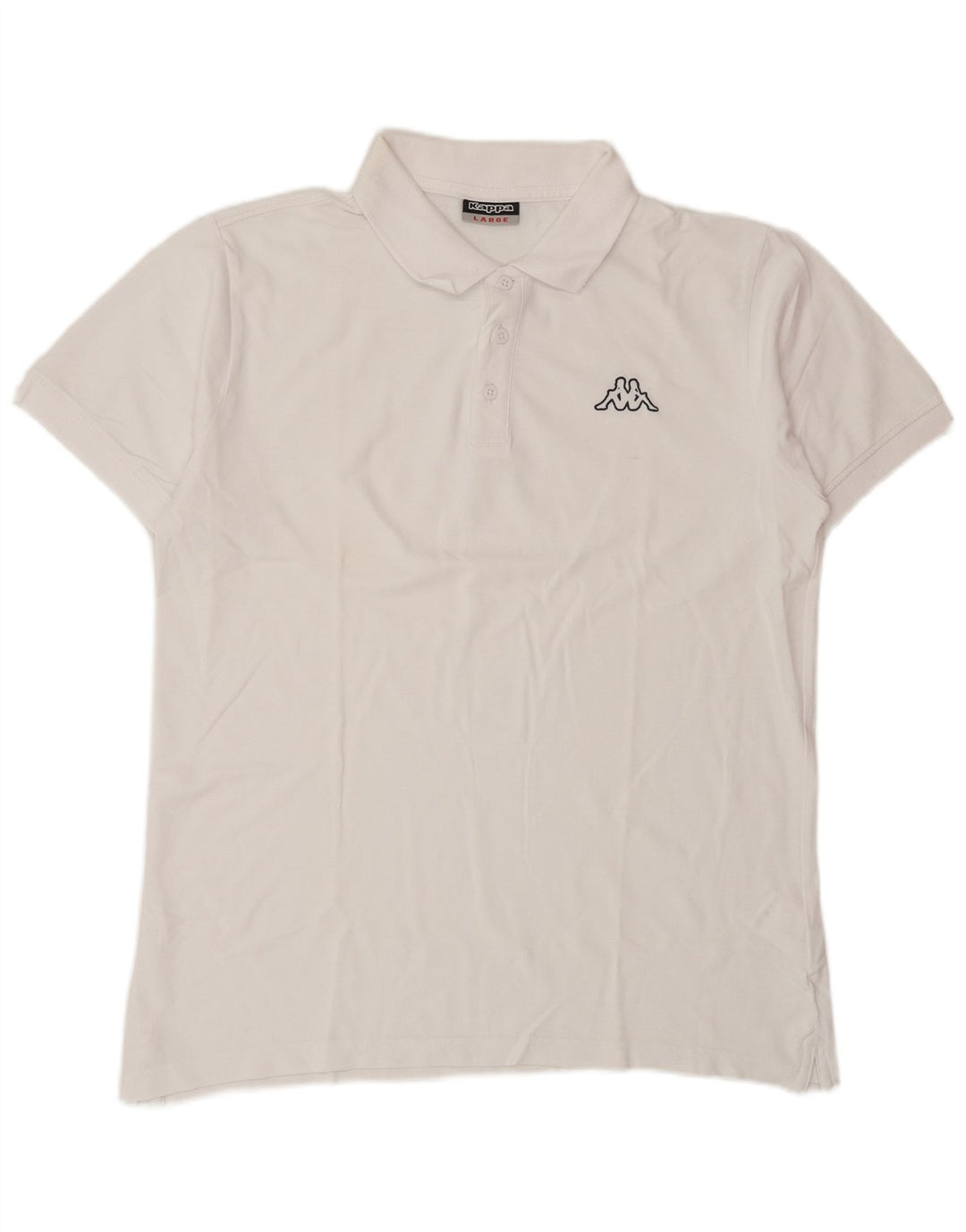 Camisa polo masculina Kappa grande algodão branco