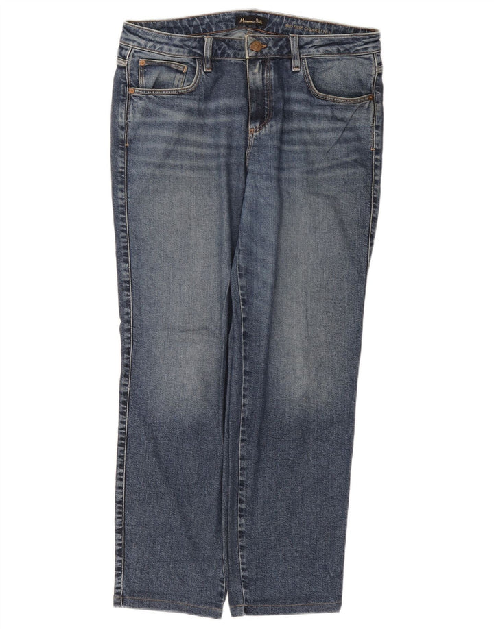 Jeans feminino Massimo Dutti Cigarette Straight EU 42 Grande W32 L27 Azul