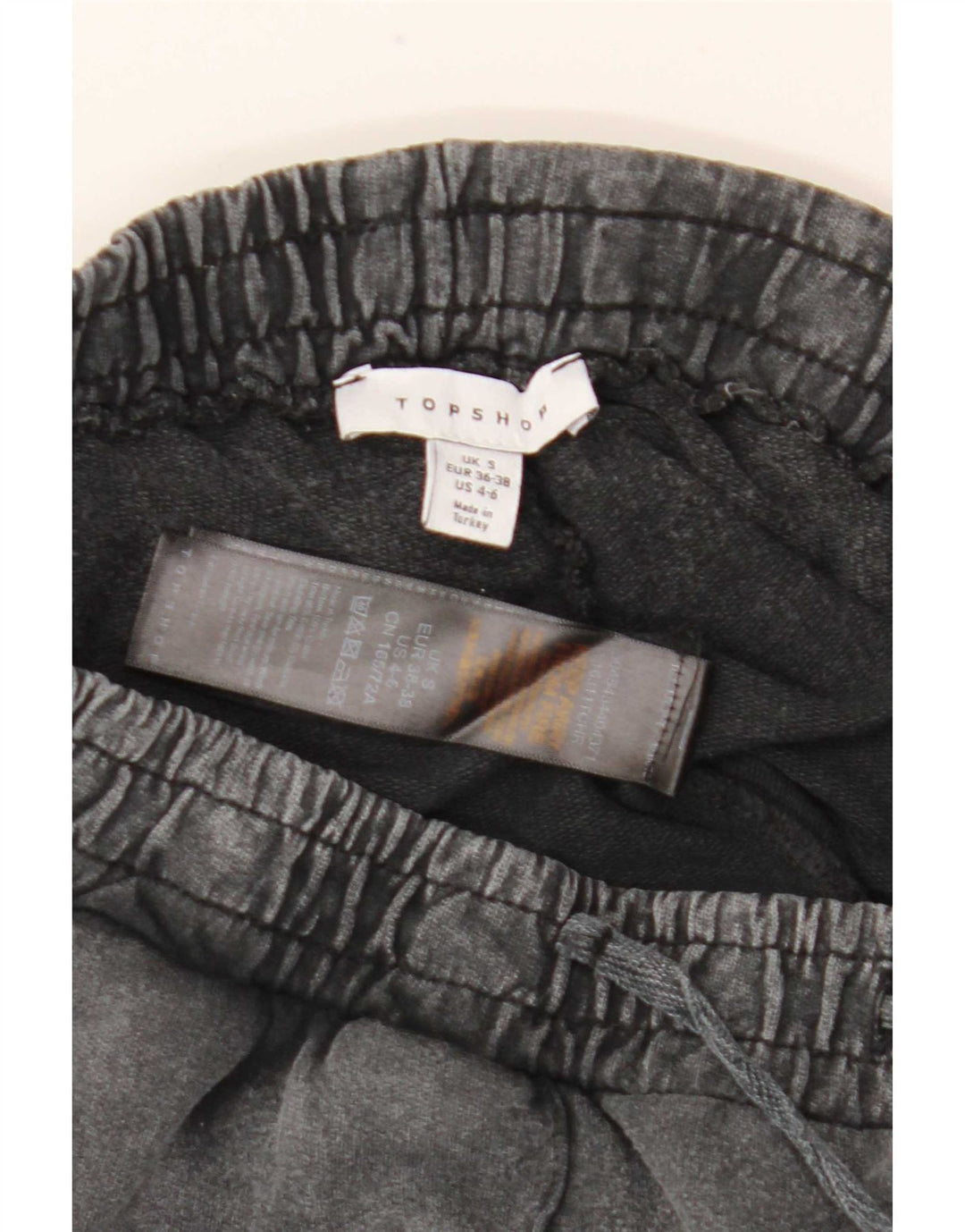 Calça de treino masculina Topshop joggers pequeno algodão cinza