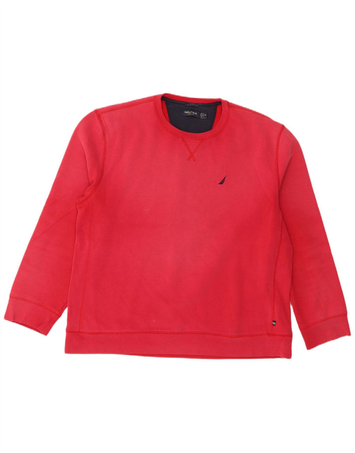 Moletom masculino Nautica Jumper XL algodão vermelho
