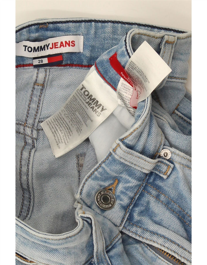 Shorts jeans feminino TOMMY HILFIGER W28 algodão azul médio
