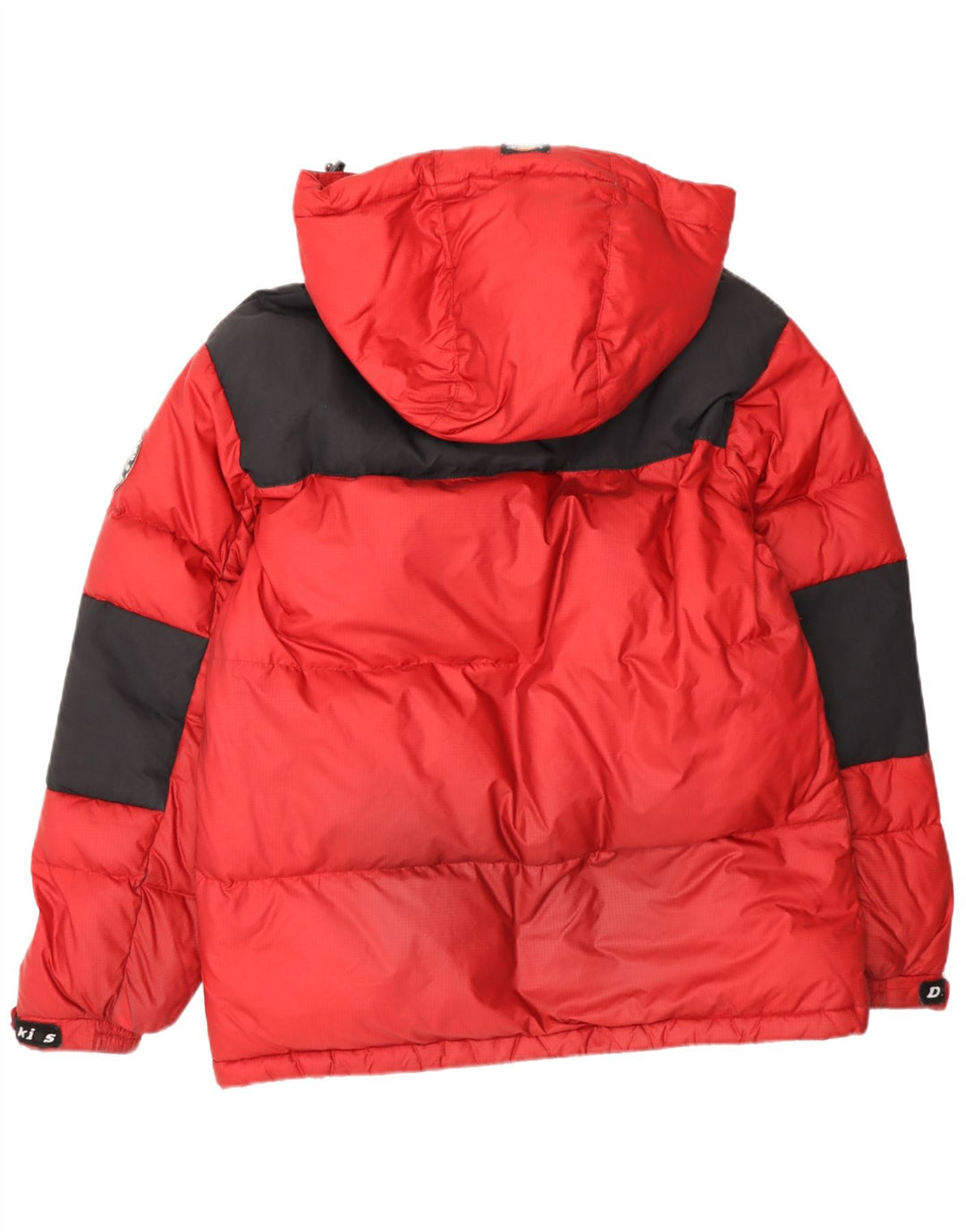 Jaqueta masculina Dickies acolchoada com capuz UK 38 Medium Red Colourblock Nylon
