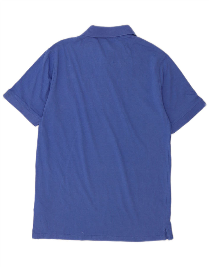 Camisa polo masculina Joules pequena algodão azul