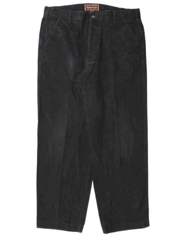 Calça Chino Cônica Masculina Marlboro Classics EU 54 2XL W36 L31 Preta