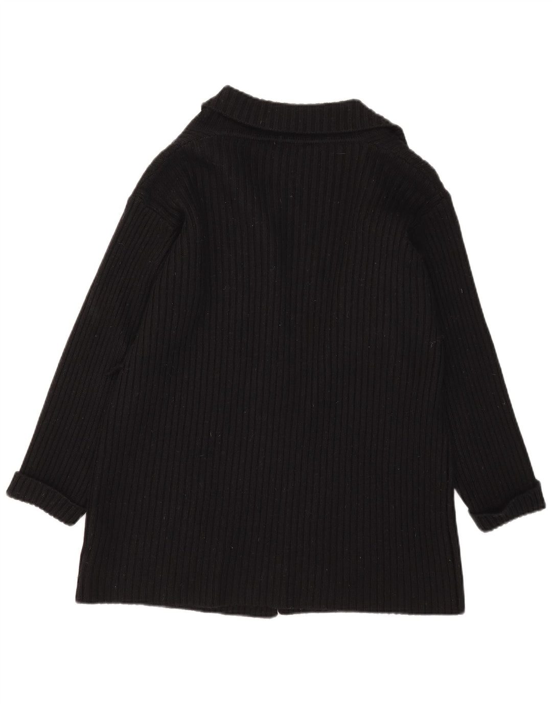 Suéter cardigã aberto grande Marks & Spencer Reino Unido 10 pequeno preto