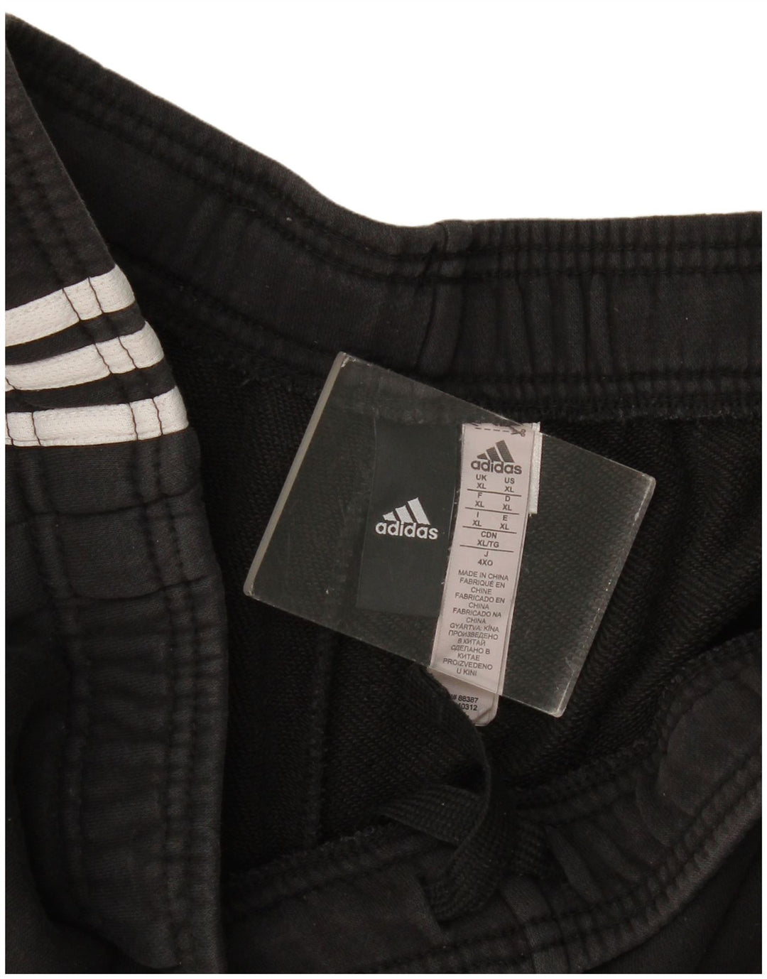 Shorts esportivos masculinos Adidas XL preto poliéster