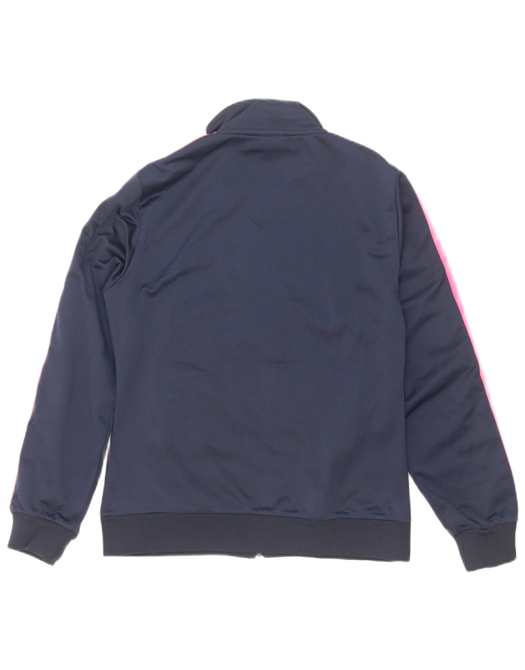 Asics Womens Tracksuit Top Jacket UK 12 Médio Azul Marinho Colourblock