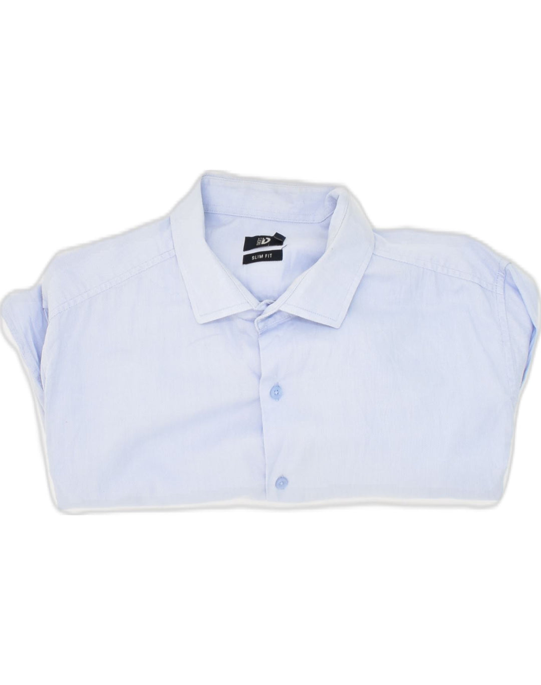 DACK'S Mens Slim Fit Shirt XL Blue Cotton Vintage Dack's and Second-Hand Dack's from Messina Hembry 